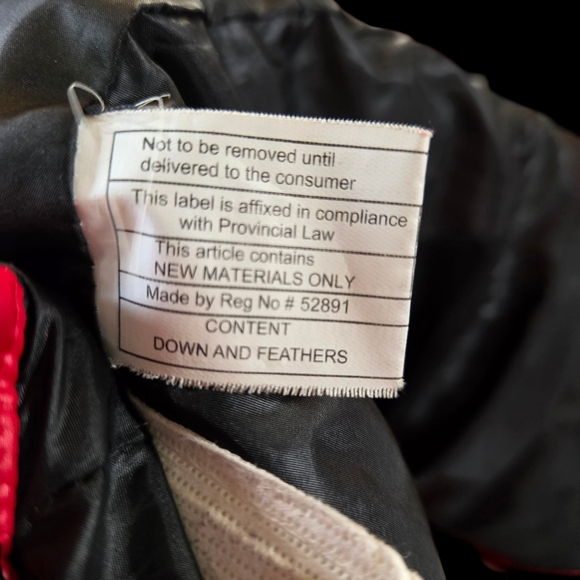 Hudson's Bay Red Olympic Down Canada Men's Puffer Vest Size L - Picture 2 of 9